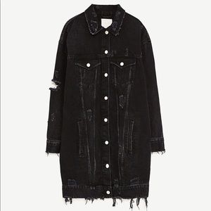 Zara Longline Denim Jacket